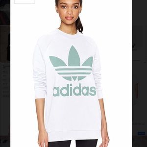 Adidas big trefoil oversized sweatshirt sweater